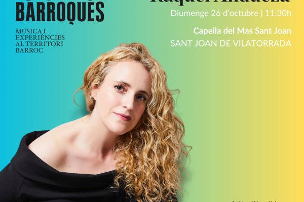 Espurnes Barroques programa un taller de veu amb Raquel Andueza